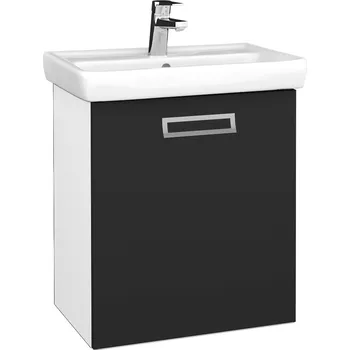 Koupelnový nábytek Dřevojas Koupelnová skříňka DOOR SZD 55 - N01 Bílá lesk / Úchytka T39 / N03 Graphite / Pravé
