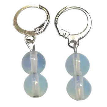 Náušnice Naušnice z chir.oceli s opalitem