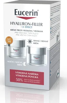 Beiersdorf Eucerin Hyaluron-Filler + 3x Effect denní krém SPF30 50 ml + noční krém 50 ml