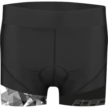 cyklistické kraťasy kraťasy FORCE MINI do pasu s vložkou, černé M