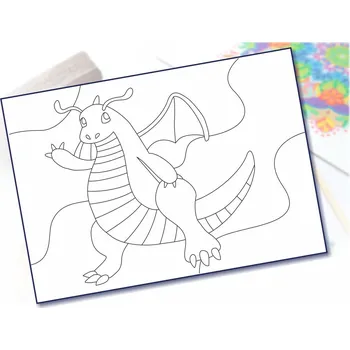 Radost v písku Šablona na pískování animák 6 Varianta: A3 (297 × 420 mm)