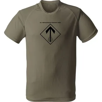 Funkční tričko 251. protiletadlový raketový oddíl - olivová