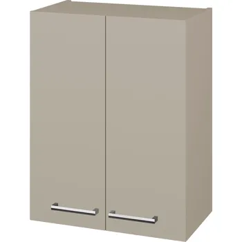 Koupelnový nábytek Dřevojas Horní skříňka DOS SYD2 60 - M05 Béžová mat / Úchytka T03 / M05 Béžová mat