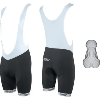 Cyklistické oblečení kraťasy FORCE B38 se šráky s vložkou, černé XS