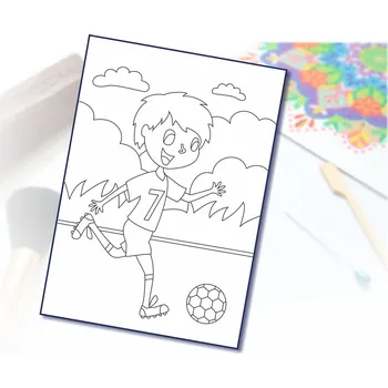 Radost v písku Šablona na pískování fotbalista Varianta: A5 (148 x 210 mm)