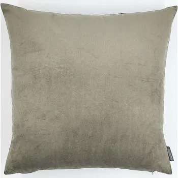 Dekorativní polštářek BYTEMA Sametový povlak RIVIERA ŠEDO BÉŽOVÝ 45x45 cm