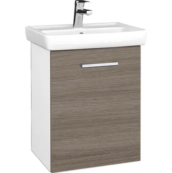 Koupelnový nábytek Dřevojas Koupelnová skříňka DOOR SZD 50 - N01 Bílá lesk / Úchytka T03 / D03 Cafe / Pravé