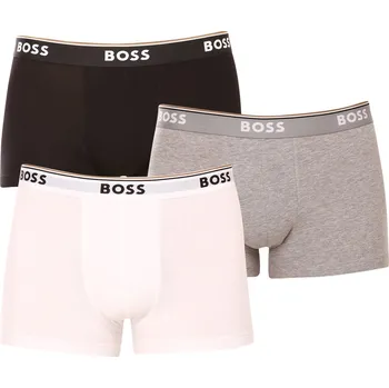 Boxerky 3PACK pánské boxerky BOSS vícebarevné (50475274 999) XXL Možnost vrácení zboží ZDARMA do 120 dnů!