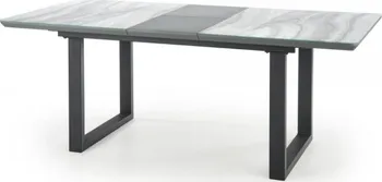 Jídelní stůl Halmar Marley bílý mramor/černý