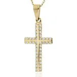 Zlatnictví U Kostela Zlatý křížek se zirkony 2108 564534577