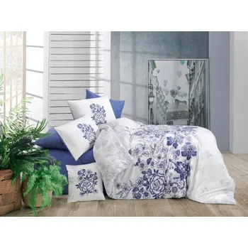 Povlečení Povlečení Amina modré - 220x200 cm + 2x(90x70 cm)