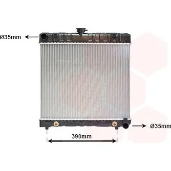 Chladič motoru Chladič, chlazení motoru VAN WEZEL 30002043