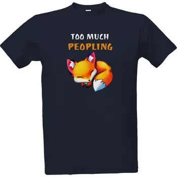 Pánská móda Tričko s potiskem Too much peopling pánské