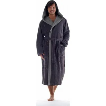 Pánský župan unisex savý župan Vestis 3959 Tampa DUO 9551 antracit S antracit