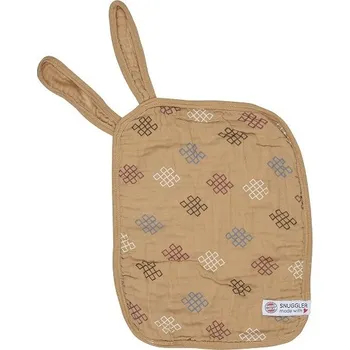 Hračka pro nejmenší LODGER muchláček SNUGGLER MUSLIN KNOT XANDU Honey DOPRODEJ!