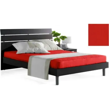 Prostěradlo Prostěradlo froté červená 26 - 90 x 200 cm jednolůžko