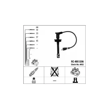 Zapalovací kabel Sada kabelů pro zapalování NGK RC-MX1206