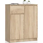 Komoda Kiara 80 cm 2 skříňky a 1 šuplík dub sonoma