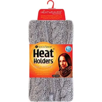 Šála Dámský zimní nákrčník Heat Holders Light Grey šedá