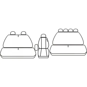 Potah sedadla Automega Autopotahy OPEL MOVANO, DOBELKABINA 7 MÍST, od r.1999-2010, Dynamic žakar