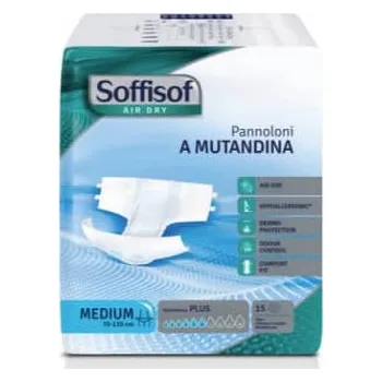 Soffisof AIRDRY PLUS plenkové kalhotky, lepící pásky, 15 ks