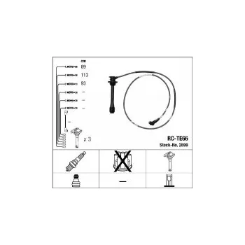 Zapalovací kabel Sada kabelů pro zapalování NGK RC-TE66 - TOYOTA