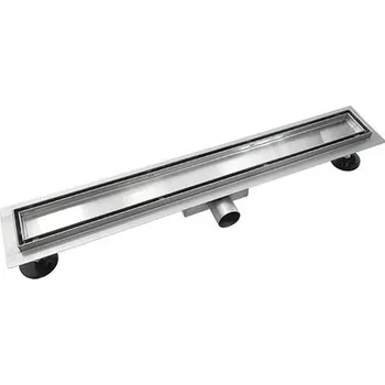 sprchový žlab EBS Tile Odtokový sprchový žlab 70 cm s roštem a sifonem, nerez