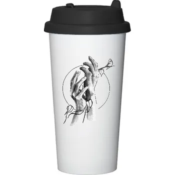 Cestovní nerezový hrnek s potiskem Sprout