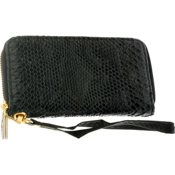 Peněženka Dámská peněženka s hadím vzorem - černé barvy 7000475