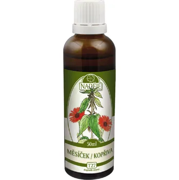 Naděje tinktura MĚSÍČEK - KOPŘIVA 50 ml 2901206 - posilující byliny, podpora imunitního systému, jaterních a střevních funkcí, sliznic a kůže. krevní oběh, srdce, cévy, dodává vitalitu a energii