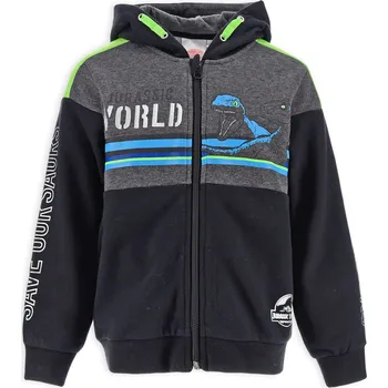 Chlapecká mikina JURRASIC WORLD Dětská mikina JURSASSIC WORLD šedá Velikost: 98