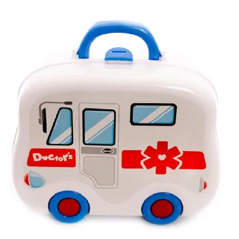 Hra na doktory KiK KX9765 Sada v kufru lékař autobus