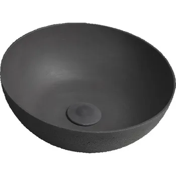Sapho Formigo Betonové umyvadlo, průměr 39 cm, antracit FG036