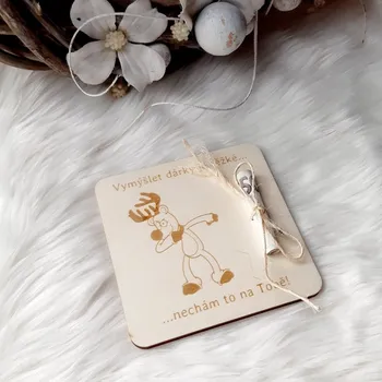 dekorace Přání s penězi - Vánoce - sob