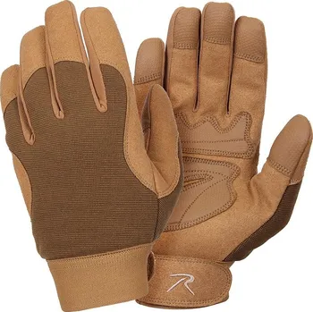 Ochranné vybavení na lov a střelbu ROTHCO Rukavice MILITARY MECHANICS COYOTE BROWN velikost: XL