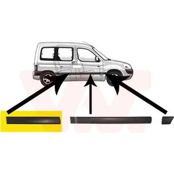 Lišta karosérie Ozdobná / ochranná lišta, dveře VAN WEZEL 4051426
