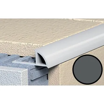 ukončovací lišta Lišta ukončovací 10/250 oblá, plast, grafit