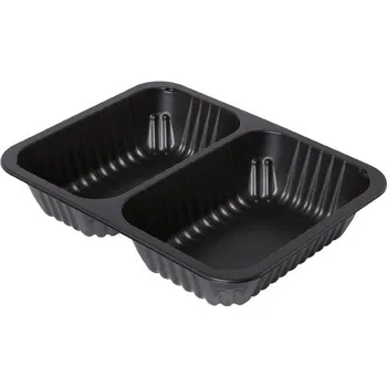 Jednorázové nádobí DUNI Zatavovací miska 2-dílná, černá / 216 ks