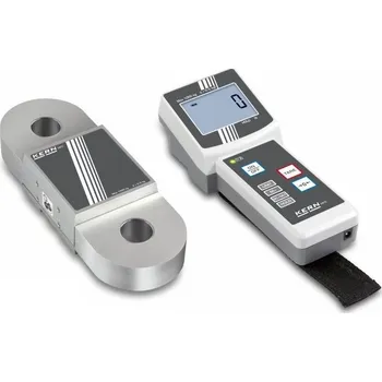 Siloměr Kern HFC 1000kg (Přenosný digitální siloměr / dynamometr pro měření tahu s oddělenou ovládací jenotkou)