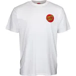 Pánské tričko Santa Cruz Classic Dot Chest white XL