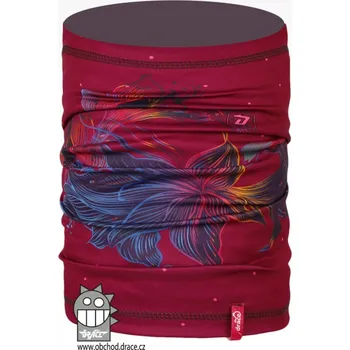 Nákrčník Multifunkční nákrčník Dráče - vzor 35, vínová tmavě Barva: Vínová, Velikost: L