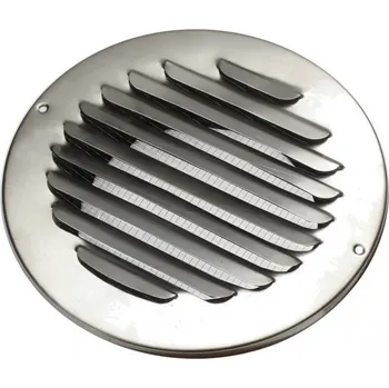 Větrací mřížka Nerezová větrací mřížka O70-120 mm Průměr mřížky: 100 mm
