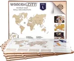 Wodden City Mapa světa L 31 dílků