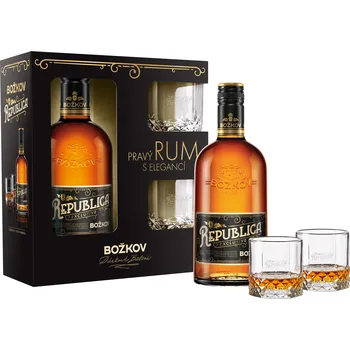 Likér Božkov Republica 0,5l + 2x sklo