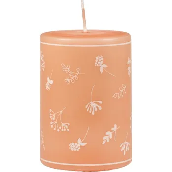 Svíčka Oranžová svíčka Unipar Fleur, doba hoření 30 h ID_1390857