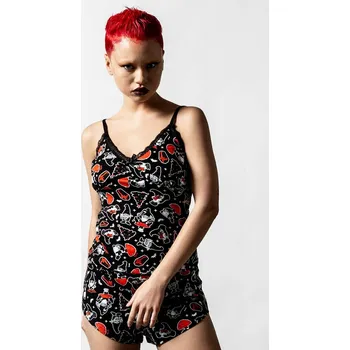 Dámské pyžamo tílko dámské (pyžamo) KILLSTAR - Gnomies Cami - Black - M