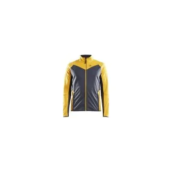 Pánská větrovka Craft Glide Jacket M Buzz-asphalt pánská bunda žlutá/šedá M