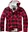 Brandit Lumberjacket Hooded červená/černá, L