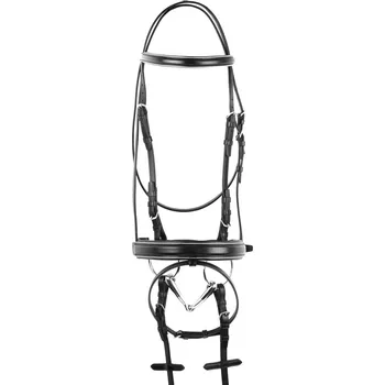 Věšák na sedlo a uzdečku EQUESTRO Uzdečka Silver Equestro, černá PONY