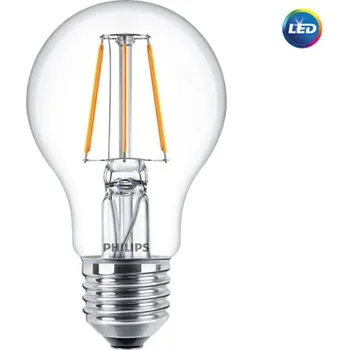 Osvětlení Philips LED žárovka E27 Classic Filament A60 4,3W 40W teplá bílá 2700K LED žárovka Philips E27 4,3W 2700K 230V A60 CL P347168